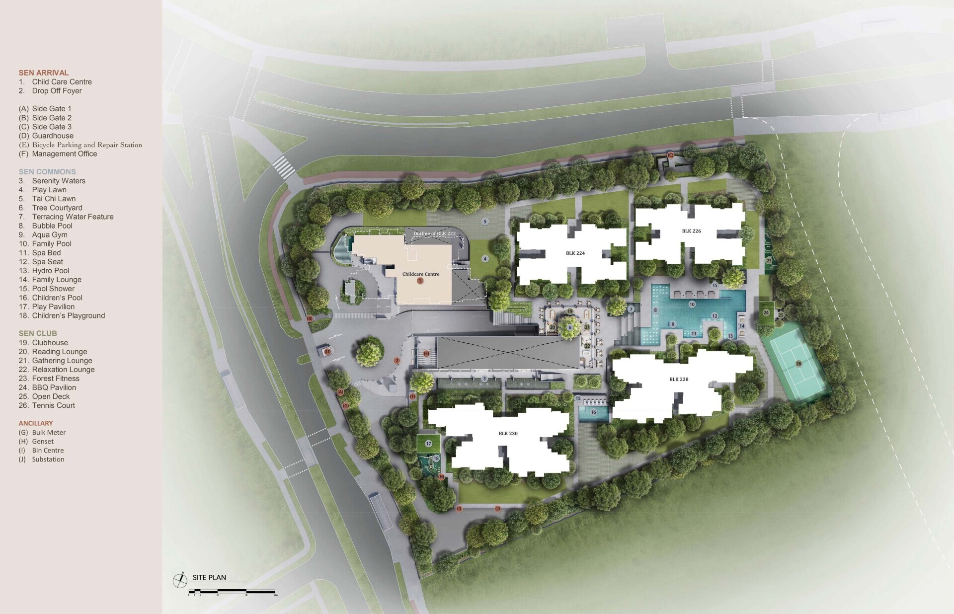 The Sen siteplan 1